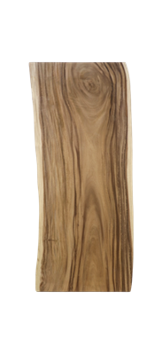 Salontafelblad uit 1 deel - 120x60-70 cm - munggur exclusief poten